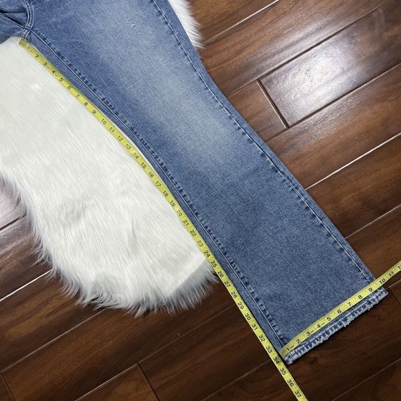 7 For All Mankind Size 31 Embellished Maribel Original Bootcut Denim Jeans - Picture 6 of 12
